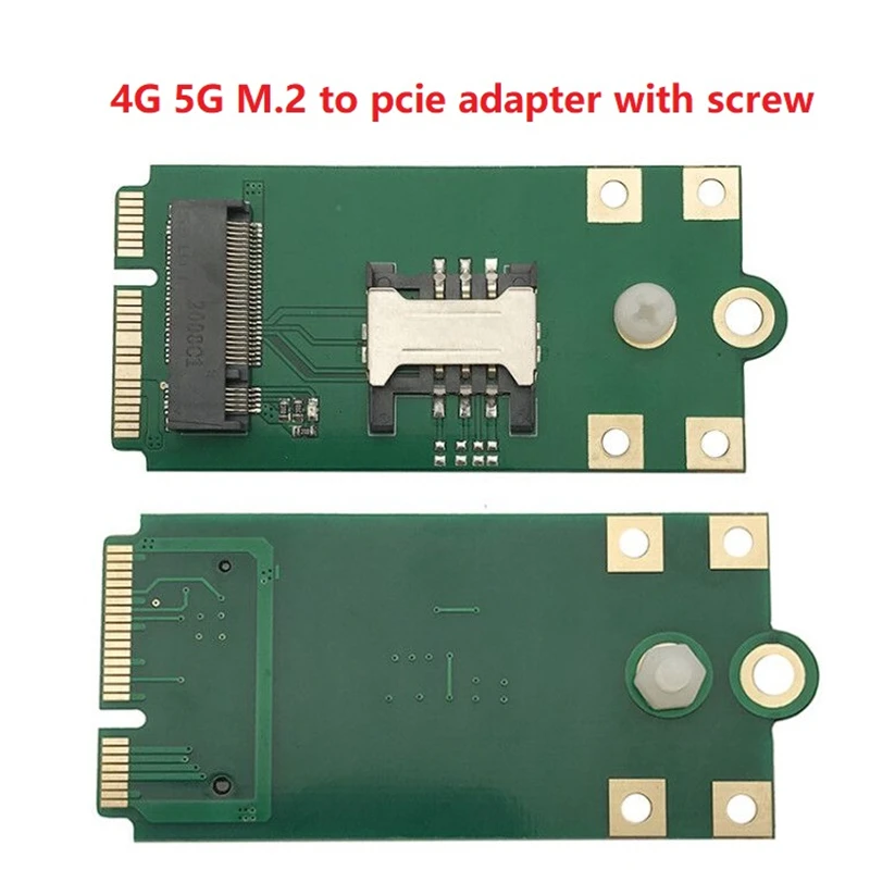 2 piece in stock! M.2 NGFF to Mini pcie adapter with SIM card slot transfer card for 4G 5G RM500Q-GL RM502Q-GL RM502Q-AE RM510Q-
