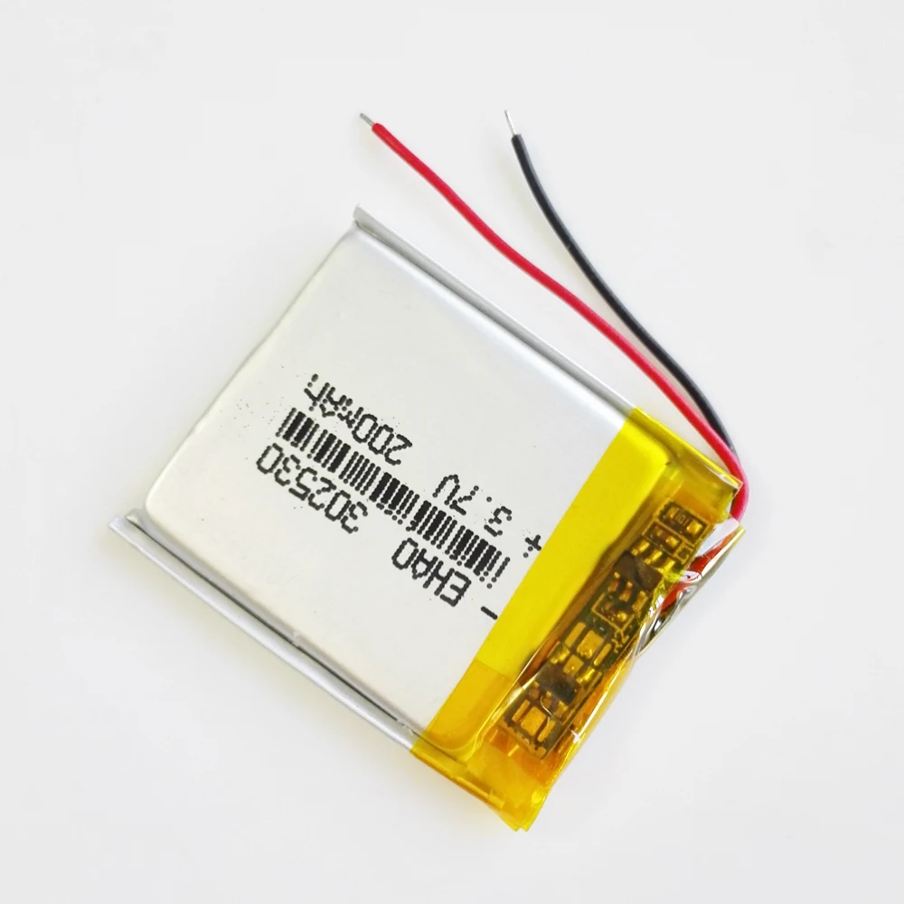 5 PCS 3.7V 200mAh Lithium Polymer LiPo Rechargeable Battery 302530 For Mp3 GPS Bluetooth Speaker Little Point Reading Pen Watch
