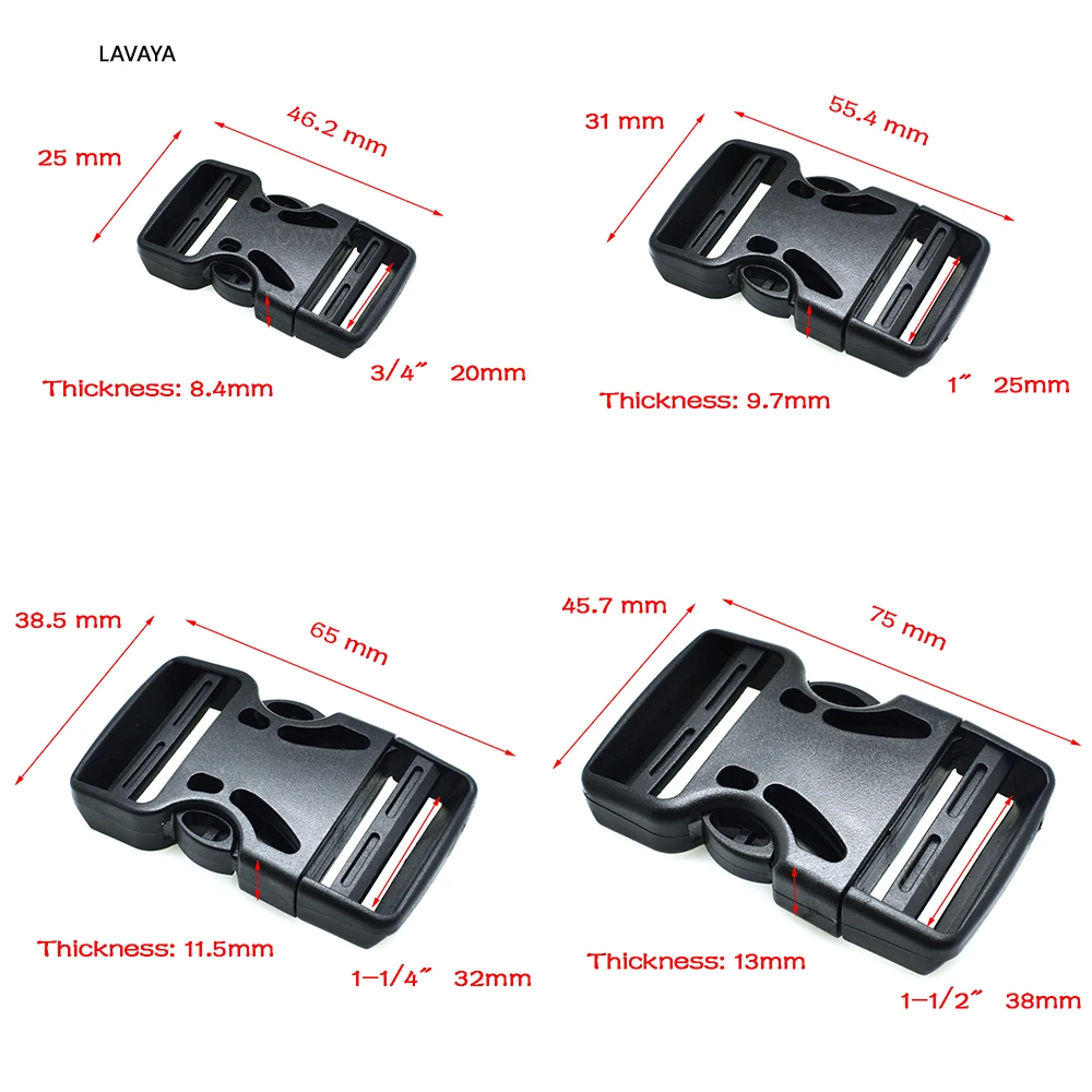 2pcs Plastic Dual Adjustable Buckle For Backpack Straps Luggage Outdoor sports bag buckle travel buckle accessories