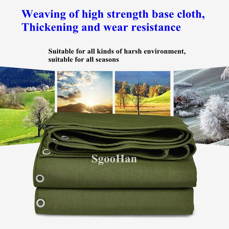 

Thick 0.9mm Canvas Tarpaulin Truck Canopys Rainproof Cloth Outdoor Awning Shading Sail Waterproof Oxford Cloth Pet House Cover