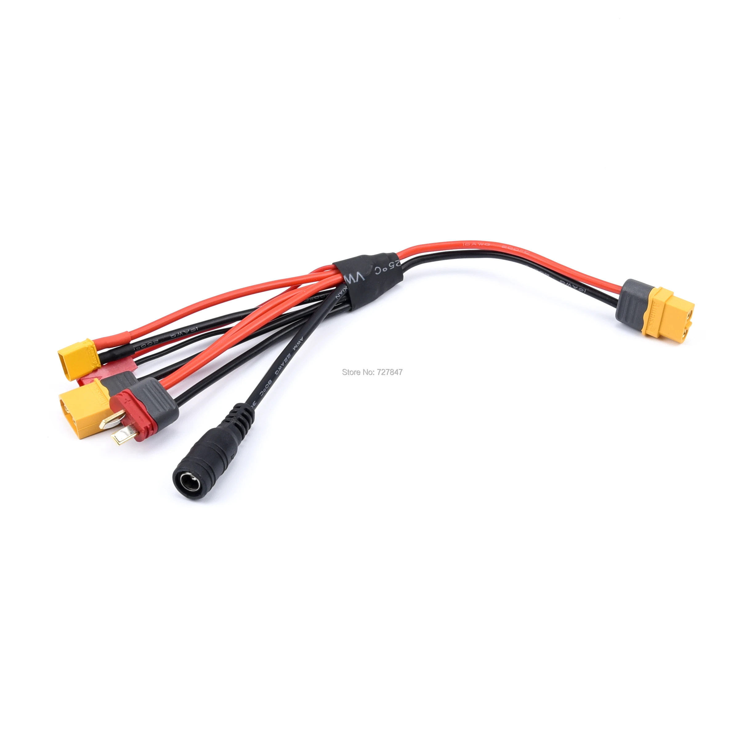 20cm 16AWG 4.0mm Banana Plug XT60 to 18awg XT60 XT30 DC5.5  Charger Adapter Cable for IMAX B6 ISDT Charger RC FPV Racing Drone