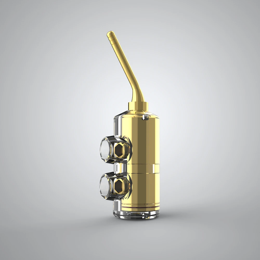 Audiocrast B552g 24k позолоченные 2 мм клеммы динамика проводной штырь винтовой замок кабель адаптер провода с резиновыми крышками Набор Банан