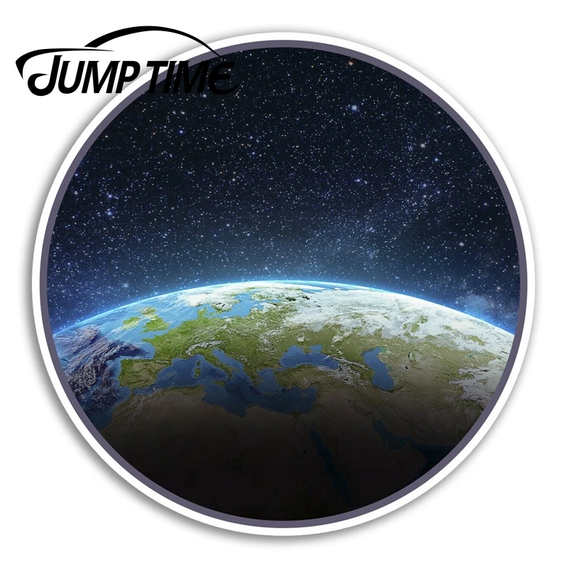 Jump Time   Planet Earth Vinyl Stickers Space Cool Sticker Laptop Luggage Car Assessoires Window Decals Car Wrap DIY