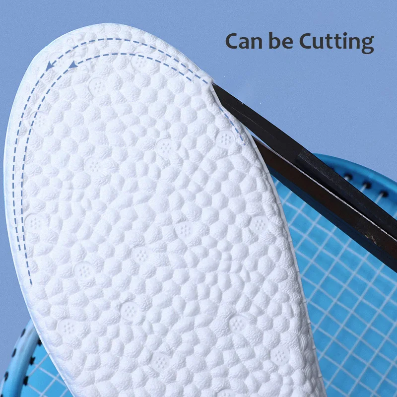 Invisible height Increase Insoles High Elasticity Soft Breathable Sport Sole Pad for Unisex Shock Absorption Cushion