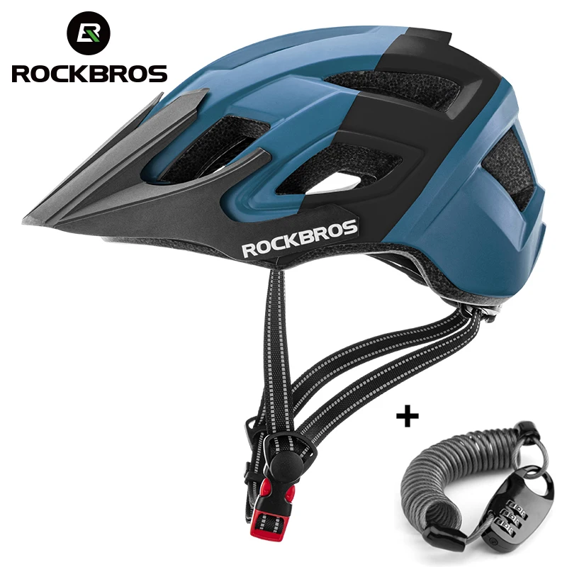 ROCKBROS Road Mountain Cycling Helmet Integrally-molded Ultralight Outdoor Breathable Helmet Bike Equipment With Lock