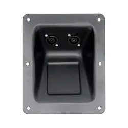 1PC Square Speaker Terminal Double NL4 Socket Input Plate 170*140 For Portable Speaker Line Array Console Mixer Audio