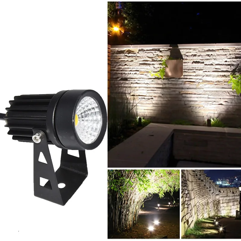 Outdoor 12W LED spotlights landscape Lighting 220V Warm white Cold white RGB Remote Wall light IP66 High quality