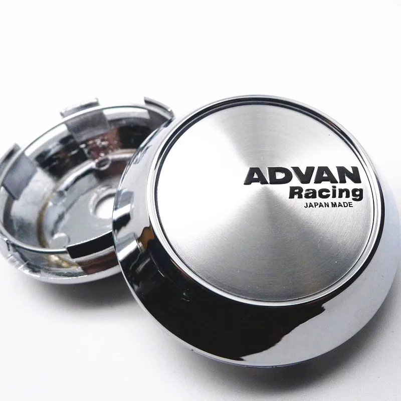 4pcs 68mm Advan 레이싱 휠 센터 캡 허브 자동차 림 교체 방진 커버 Hubcaps 자동 스타일링 액세서리