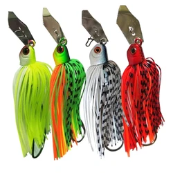 2pcs/lot 14g/17g Fishing chatter bait spinner Spin fishing lure Buzzbait chatterbait for bass pike walleye fishing