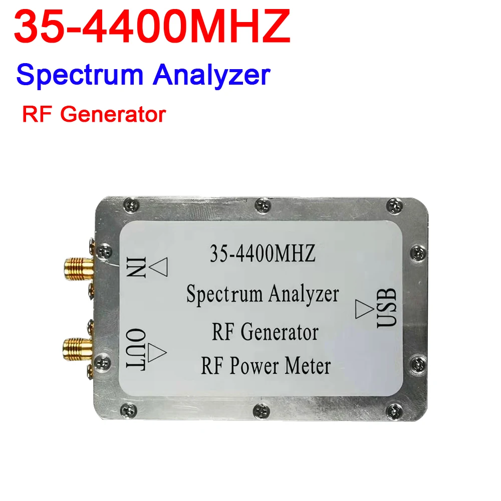 35-4400MHz Simple Spectrum Sweep Signal Source Tracking Source RF generator RF Power Meter spectrum analyzer w software USB