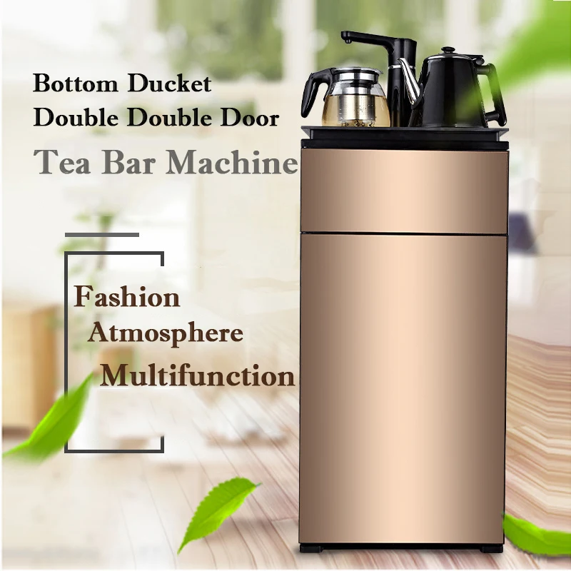 

Household Electric Kettle, Warm Type, Rose Gold Champagne Multi-function Vertical Water Dispenser, Straight Drink Machine