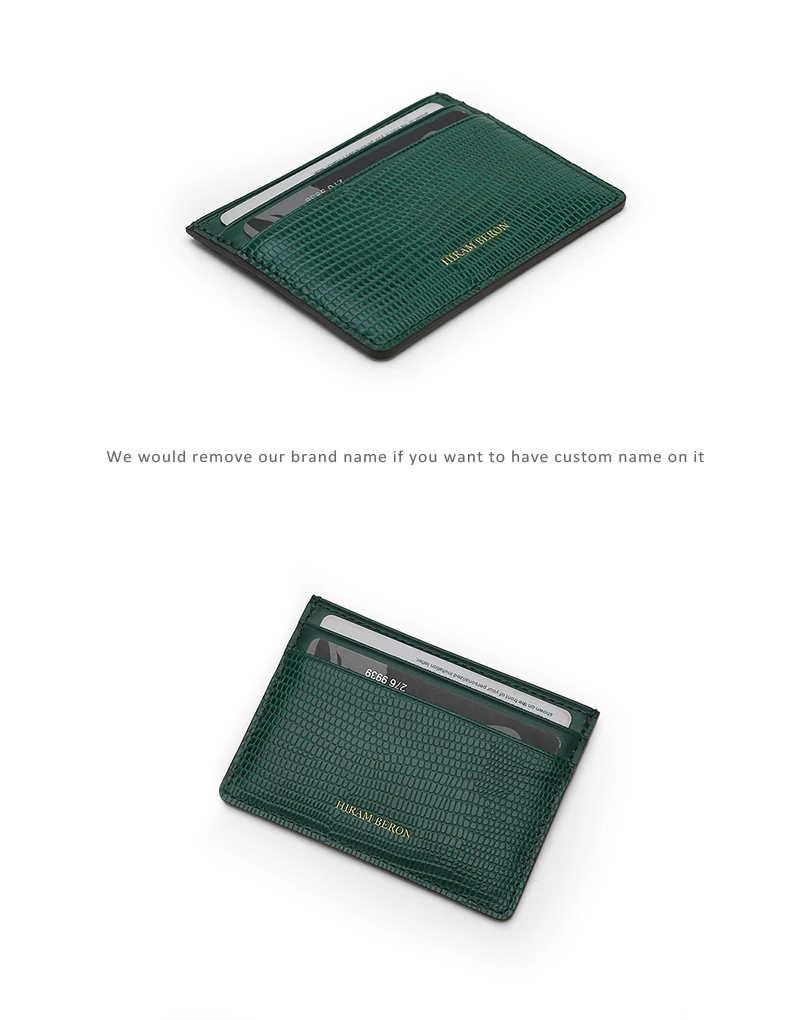 KOSTENLOSES Monogramm Premium Luxus Kartenetui Echtes Lederetui Kartenhalter für Männer Dropship – Detail 8