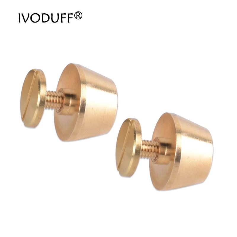 Metal Brass Bag Feet Stud, 12mm All Brass For DIY Purse, Metal Stud For Handbag Making