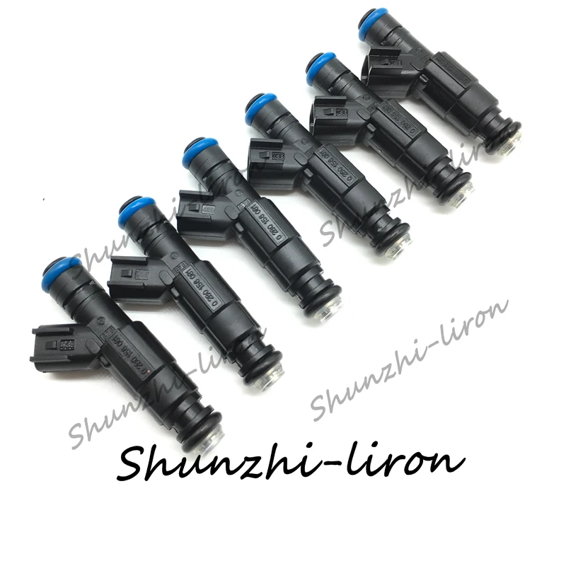 6pcs Fuel Injector Nozzle For Marine Mercruiser 350 5L 4.3L 6.2L 885176 0280156081 12567905 Car-styling Oil Injectors