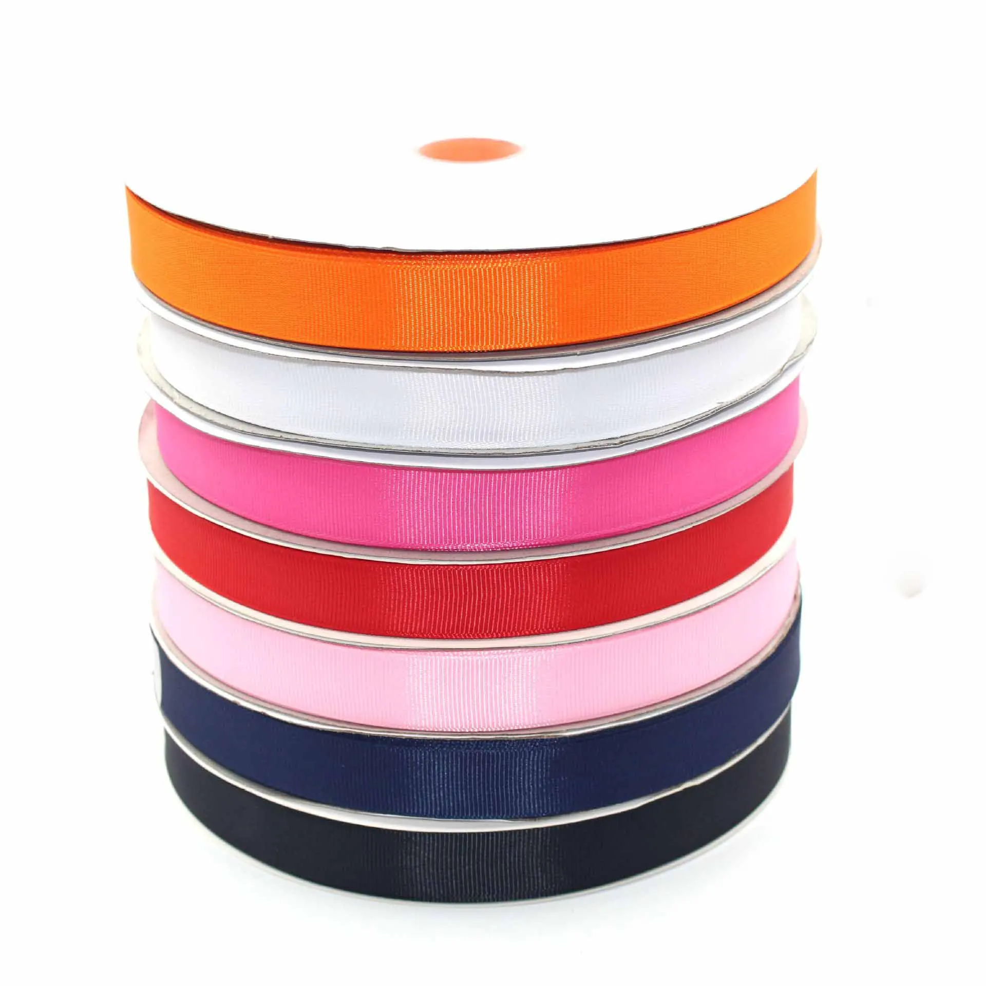 6-38mm 5 Yards Pure Color Whorl Grosgrain Ribbons Wedding Festival Party Decorations Bow Craft Card Gifts Wrapping Supplies DIY