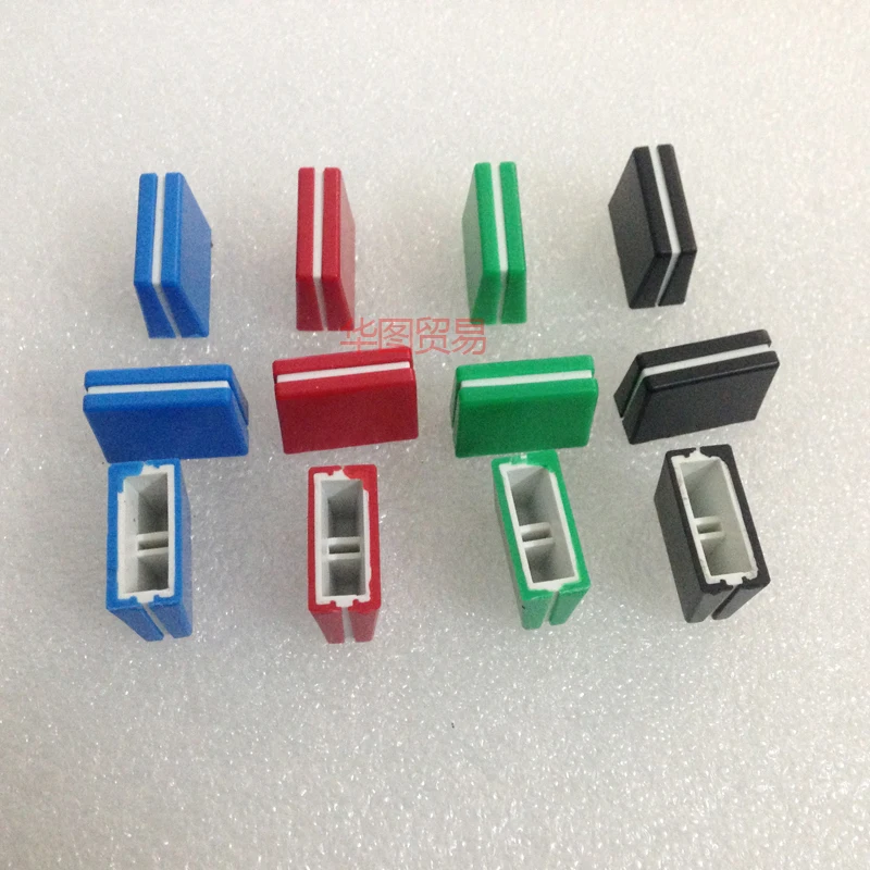 

10pcs DJM-800 mixer fader cap for PIONEER holes 4MM / flat section potentiometer knob cap / long 20MM * width 9MM * High 15MM