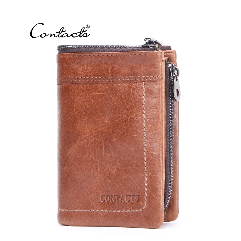 

Wallet Men's Leather Cowhide Men's Wallet Retro Crazy Horse Cowhide Men's Wallet Card Holder Money Bag
