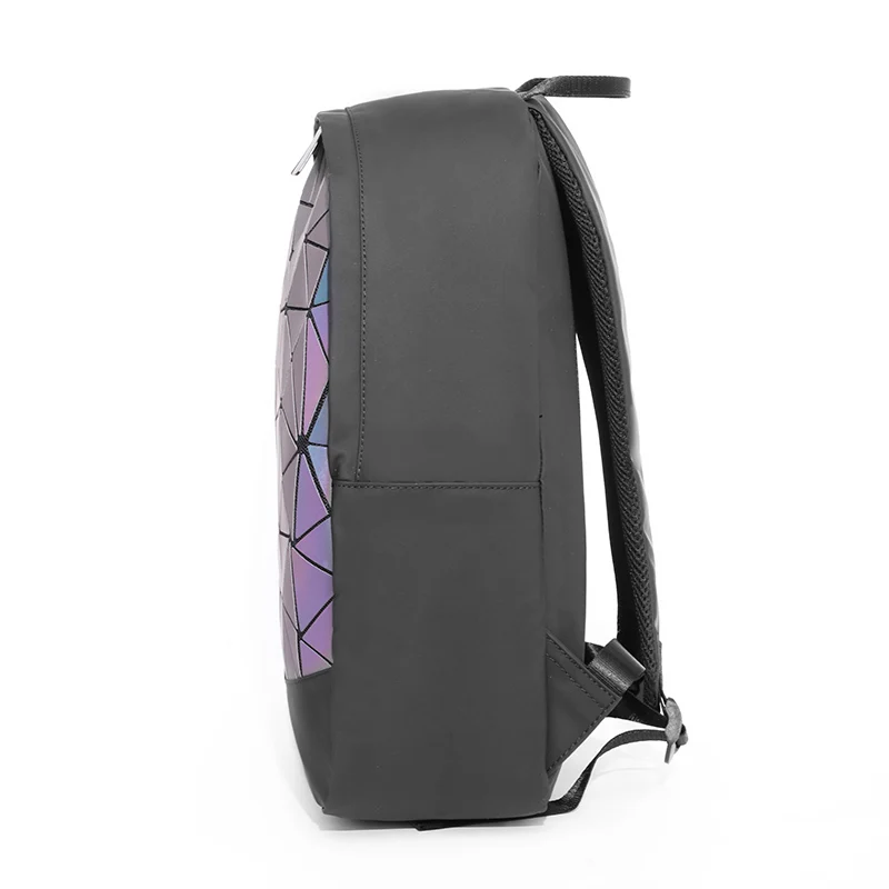 Zaino laser con paillettes geometriche luminose Zaino per laptop femminile Borsa per libri Zaino casual per la scuola Zaino da viaggio mochila