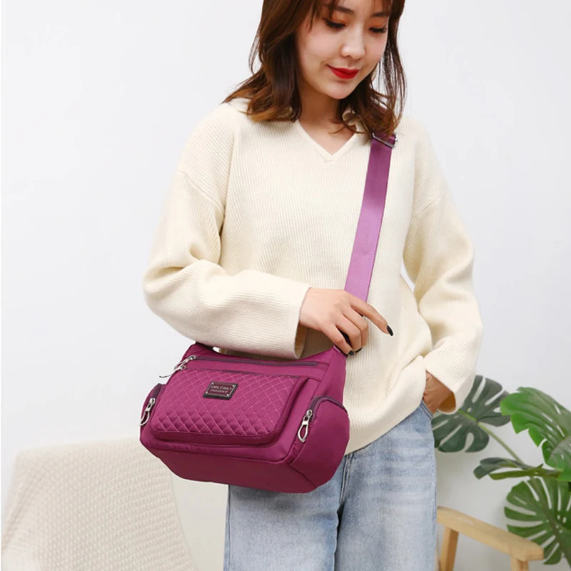 Borse a tracolla Casual da donna di moda pacchetto Oxford impermeabile leggero borsa a tracolla da viaggio di grande capacità femminile