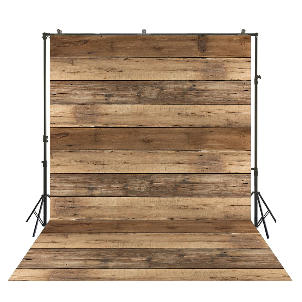 

Wood Photo Background Photophone Pinewood Photography Backdrops Studio Shoots for Baby Newborn Cake Brown Wooden Floor W-1153