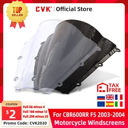 Deflector de viento del aire del parabrisas de la motocicleta CVK para HONDA cbr600hr CBR600 CBR 600 CR F5 2003 2004 03-04 partes