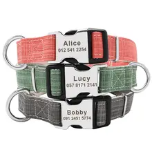 Custom nylon dog collar with engraved tag #5