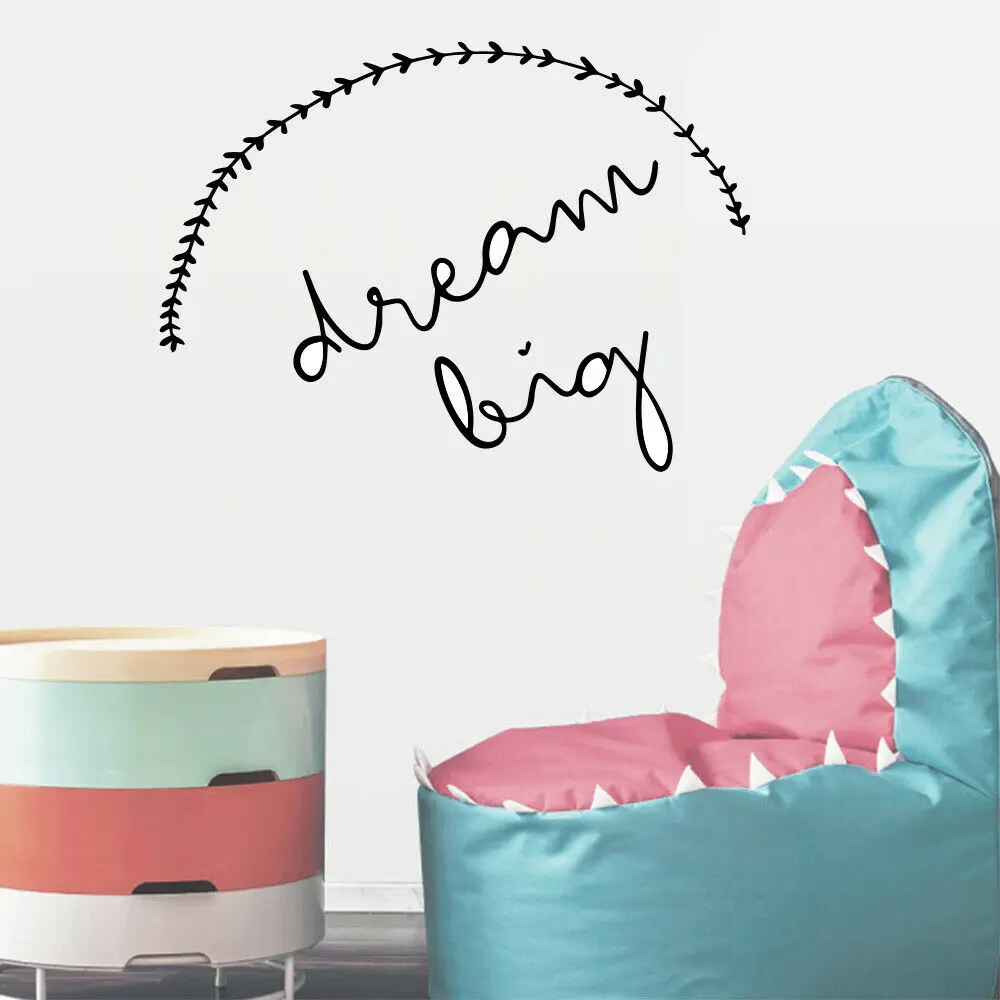 

Виниловые Настенные стикеры W277 с надписью «Big Dream»