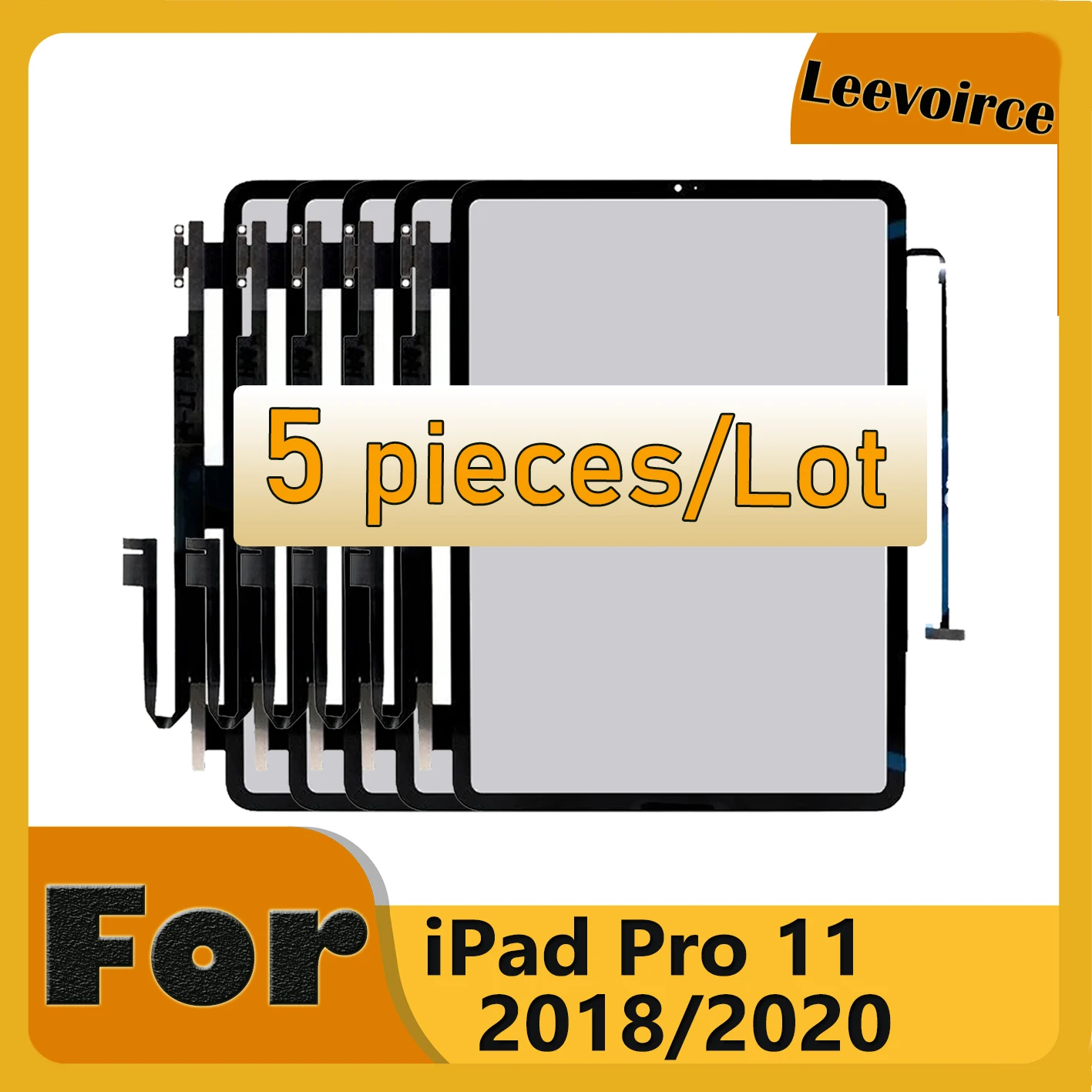 5 PCS Touch With OCA For iPad Pro 11 Pro11 1st 2nd 2018 A1934 A1979 A1980 A2103 2020 A2228 A2230 A2231 Touch Screen Replacement