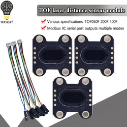 VL6180 VL53L0 VL53L1 Time-of-Flight (ToF) Laser Ranging Built-in MCU Algorithm TOF050F TOF200F TOF400F 50CM/2M/4M MODBUS/IIC I2C