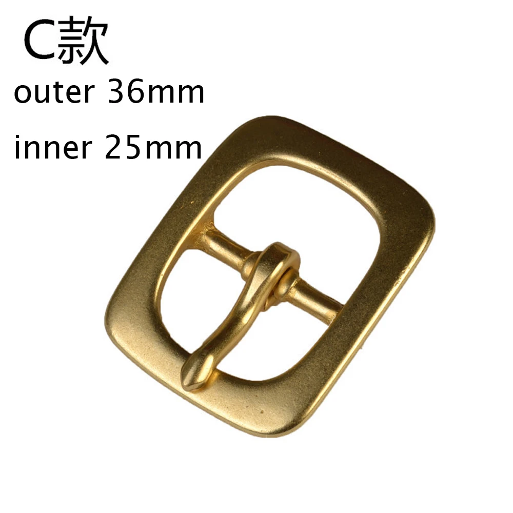 DIY leather craft solid brass women belt pin buckle inner width 20-25mm 1pc