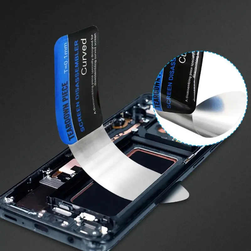 Mobile Phone Curved LCD Screen Spudger Opening Pry Card Tools Ultra Thin Flexible Mobile Phone Disassemble Steel Metal