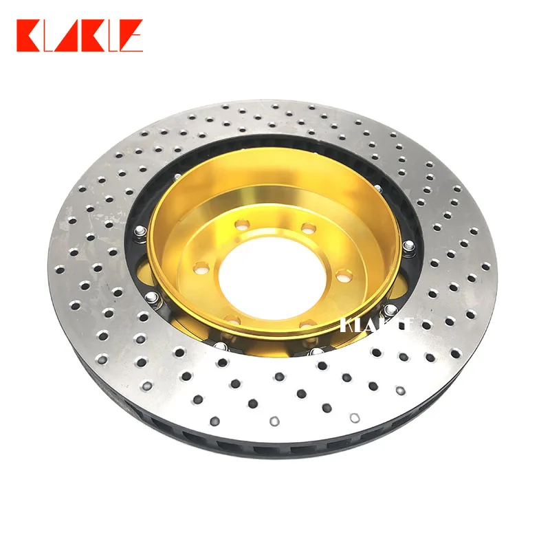 KLAKLE Desinger Used Rear Caliper Car Brake Disc 362*28MM With Gold Center Bell PCD 5*114.3 For Renault Clio4 RS