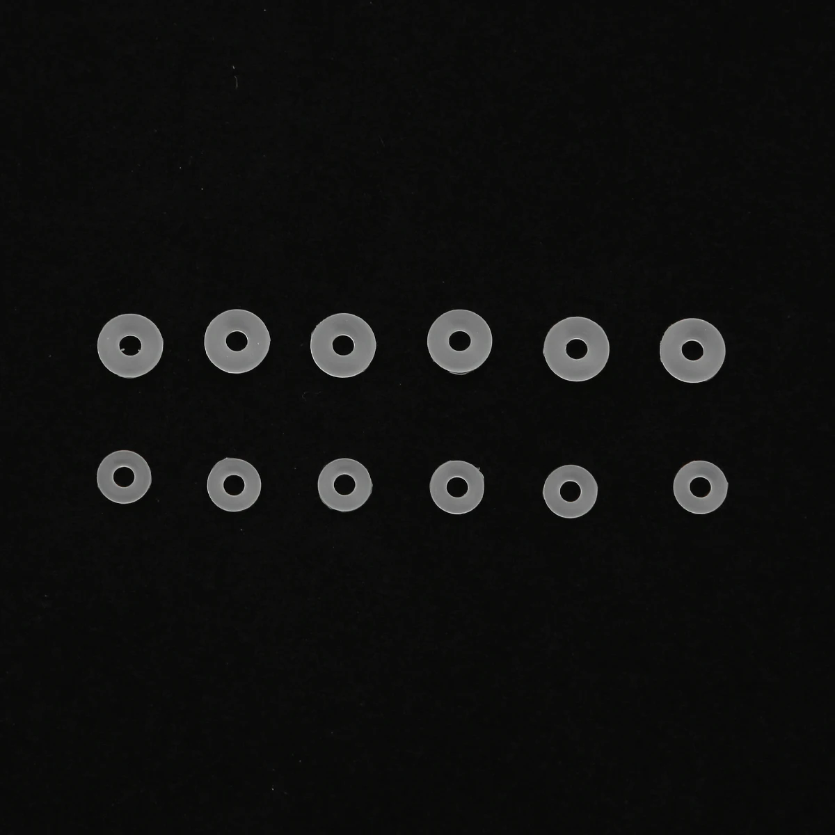 25/50 pz 5/6mm clip di gomma bianca tappo di sicurezza in silicone distanziatore tallone anello antiscivolo per braccialetti con ciondoli collane fatte a mano