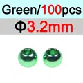 3.2mm Verde 100 piezas