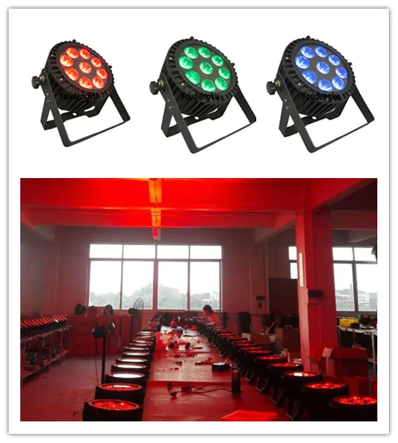 

Outdoor Small DMX512 mini led par can light slim par led 6 in 1 outdoor 9x18w led par rgbwa uv