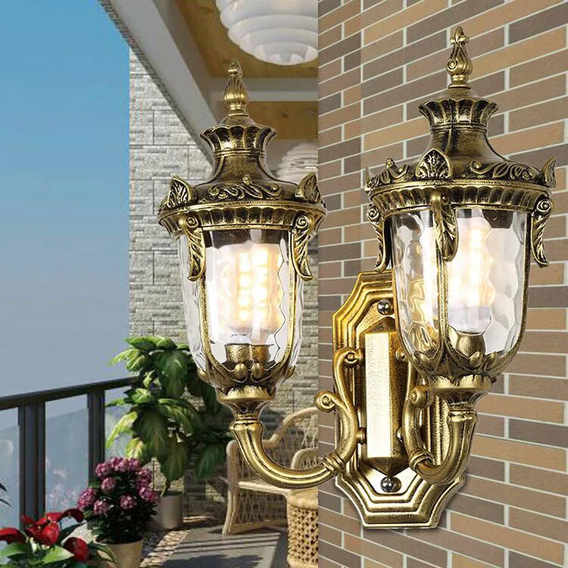 Imagem -05 - Outdoor Waterproof Double Head Wall Lamp European Retro Villa Landscape Garden Lamp Fence