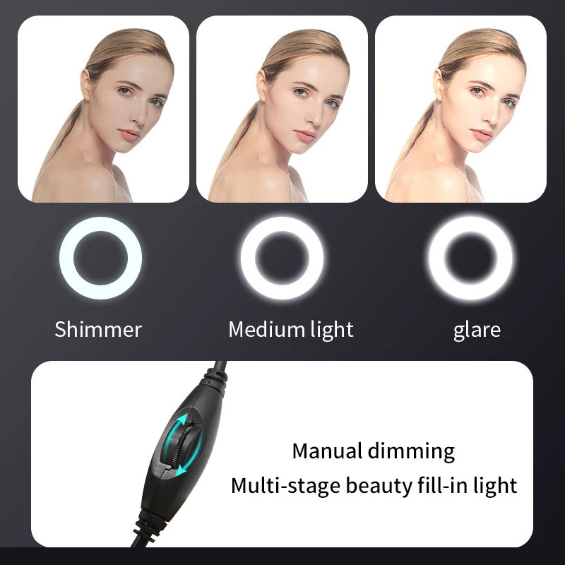 كاميرا ويب 2K Full HD1080P بتركيز تلقائي مع ميكروفون LED ضوء الكاميرا ملء ضوء USB كاميرا ويب للمؤتمرات كمبيوتر محمول دعوة الفيديو