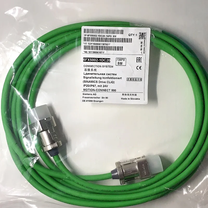 

DRIVE-CLiQ 6FX5002-2DC20-1AB6 1.6m 6FX5002-1DC20-1AF0 5m 6FX5002-2DC10-1CF0 25m Servo Encoder Cable Signal SiemensIP20 M12/IP67