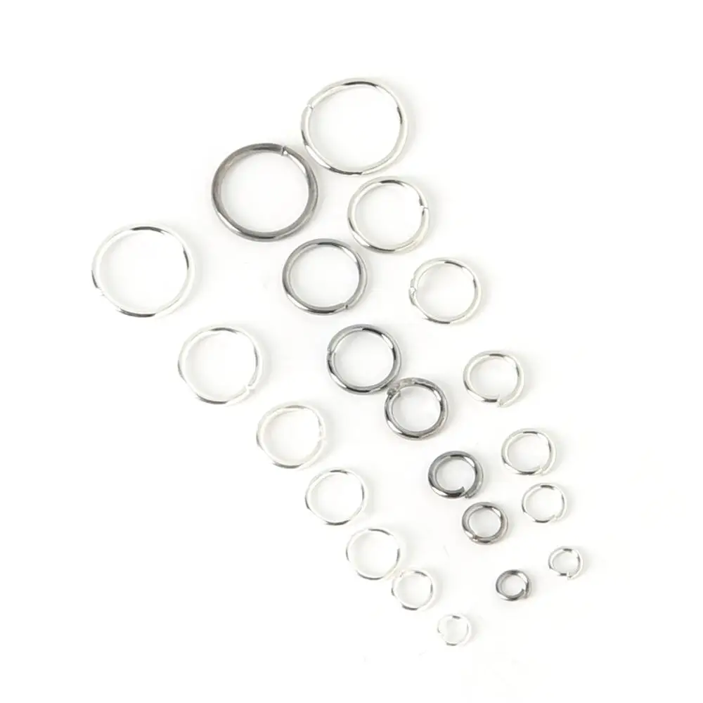 4-10mm Open Circle Jump Rings Silver/Gold/Bronze Color Split Connectors For Jewelry Making Diy Earrings Necklace Accessories