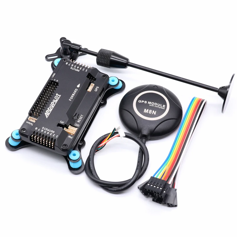 Angeltoy APM 2.8 flight controller Ardupilot +M8N GPS built-in compass +gps stand+shock absorber for RC Quadcopter Multicopter