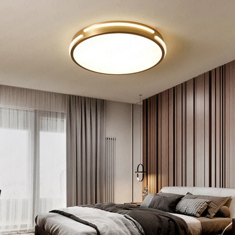 

Copper LED Ceiling Lights Fixtures Nordic Kitchen Hallway Balcony Modern Living Room Ceiling lamp Plafonnier Lampara De Techo