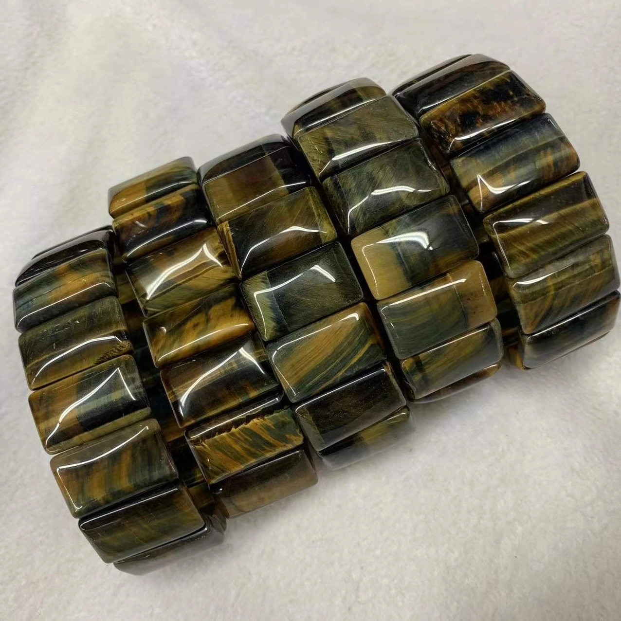 100% Real Natural Tiger Eyes Bracelet Men Women Stone Bangle Beaded Gift For Lover Charm Accessories Pulseras image 5