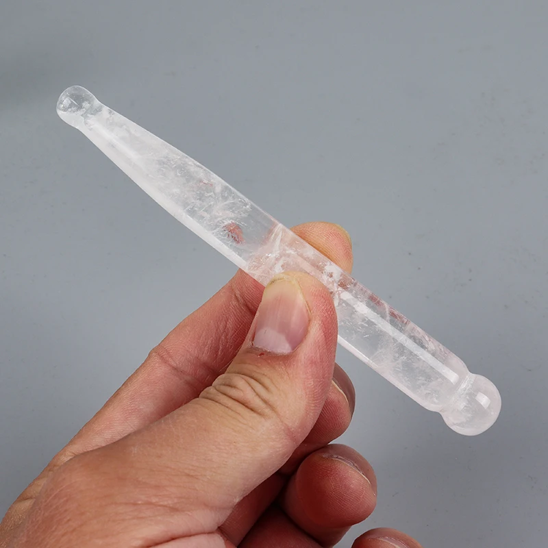 Jade Massage Stick Rock Quartz Eye Face Body Crystal Mineral Stone Massager Health Skin Care Gua Sha Lifting Acupuncture Pen