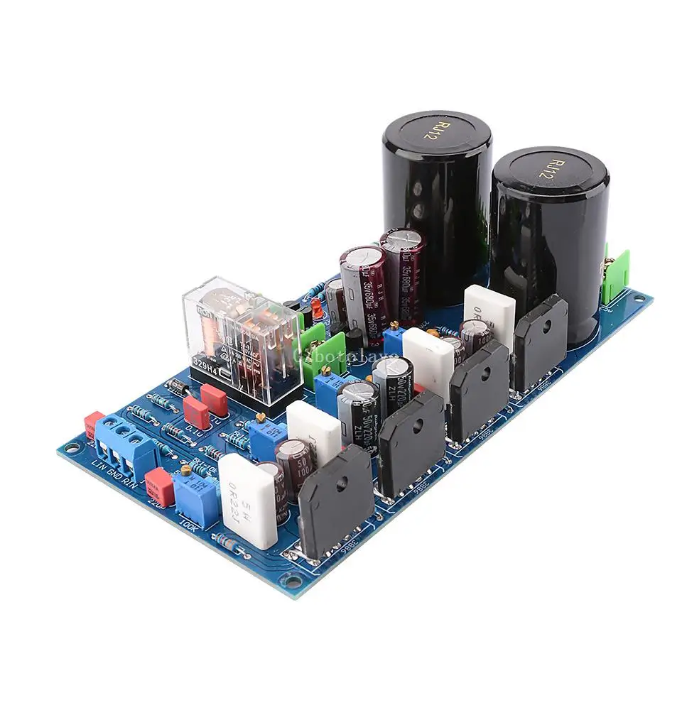 Finito LM3886 doppia uscita parallela pura scheda amplificatore di potenza stadio posteriore Home Theater fai da te con circuito di protezione 120W + 120W