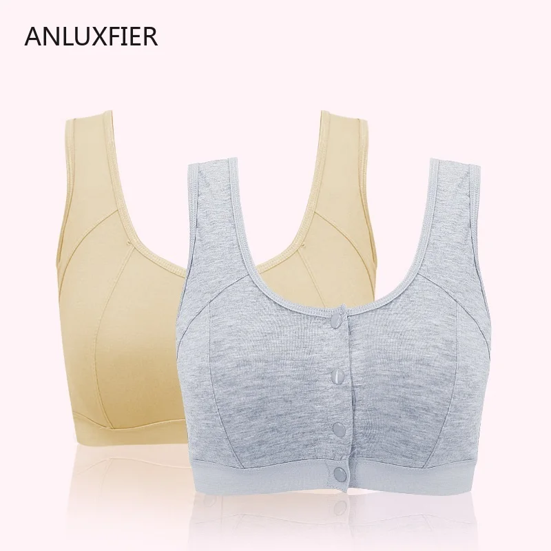 H9677 Sport Bra No Steel Ring Comfortable Cotton Underwear After Breast Cancer Surgery Special Lingerie Surgical Resection Bras