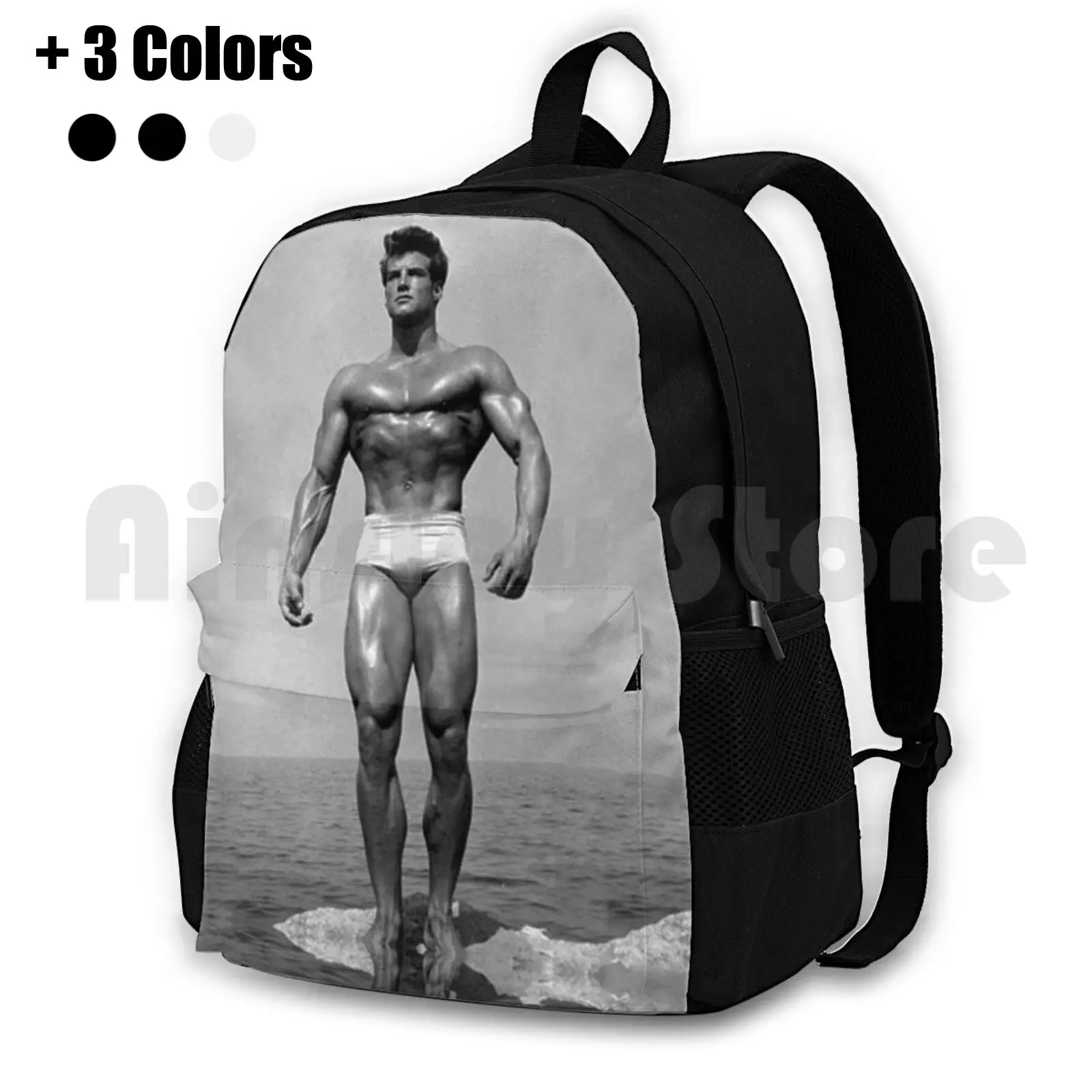 Steve Reeves Outdoor Hiking Backpack Waterproof Camping Travel Steve Reeves Steve Reeves Hercules Height Bodybuilder Back Old