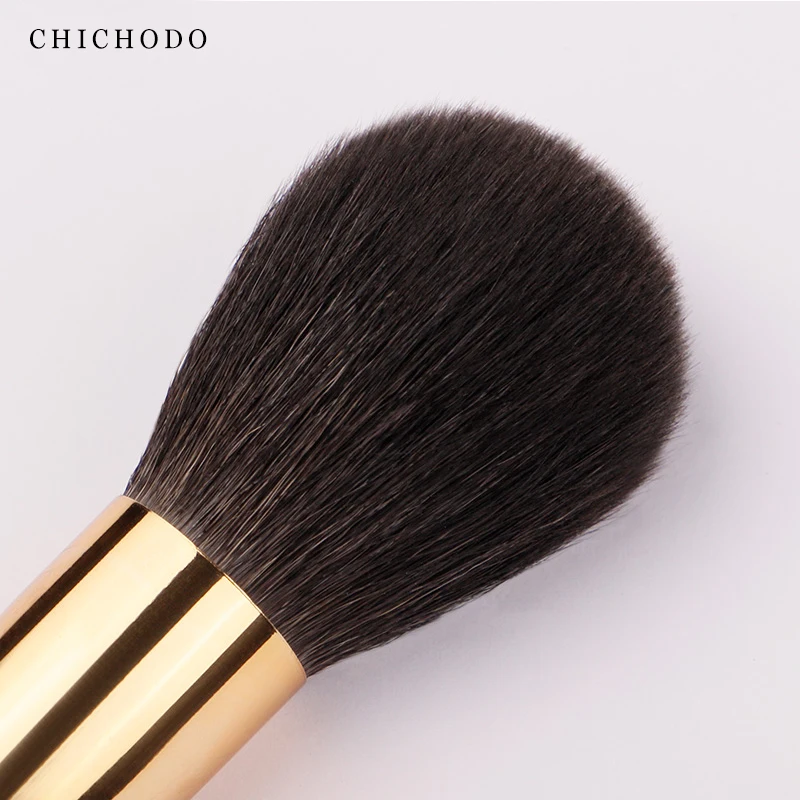 CHICHODO Makeup Brush-Luxurious Red Rose Series-High Quality Gray Rat Hair Powder Brush-Face Cosmetic Tools-Natural Hair Beauty