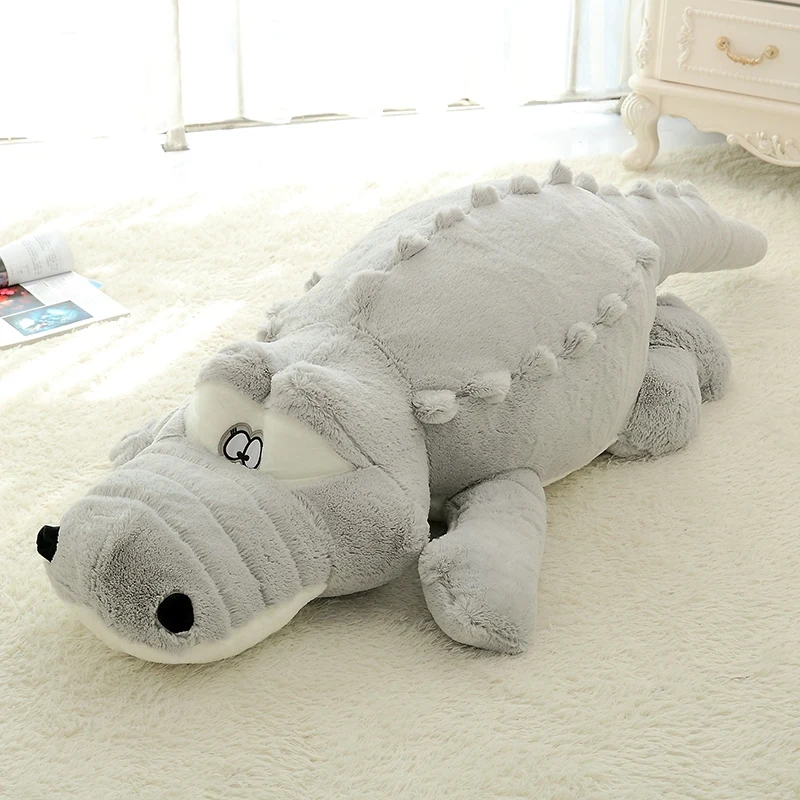 Lovely Huggable New Arrival Cute animals Big Size Simulation Crocodile Skin Plush Toy Cushion Pillow Toys For Girl kids toys