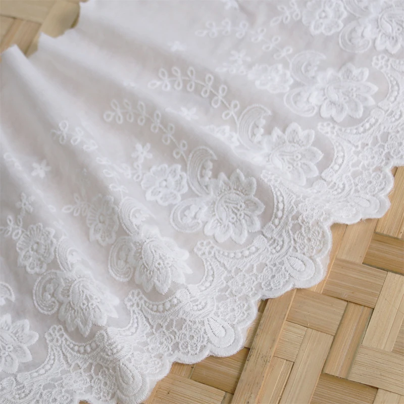 21cm wide cotton embroidery lace dress with skirt sofa curtain curtain decorative clothing wide cloth