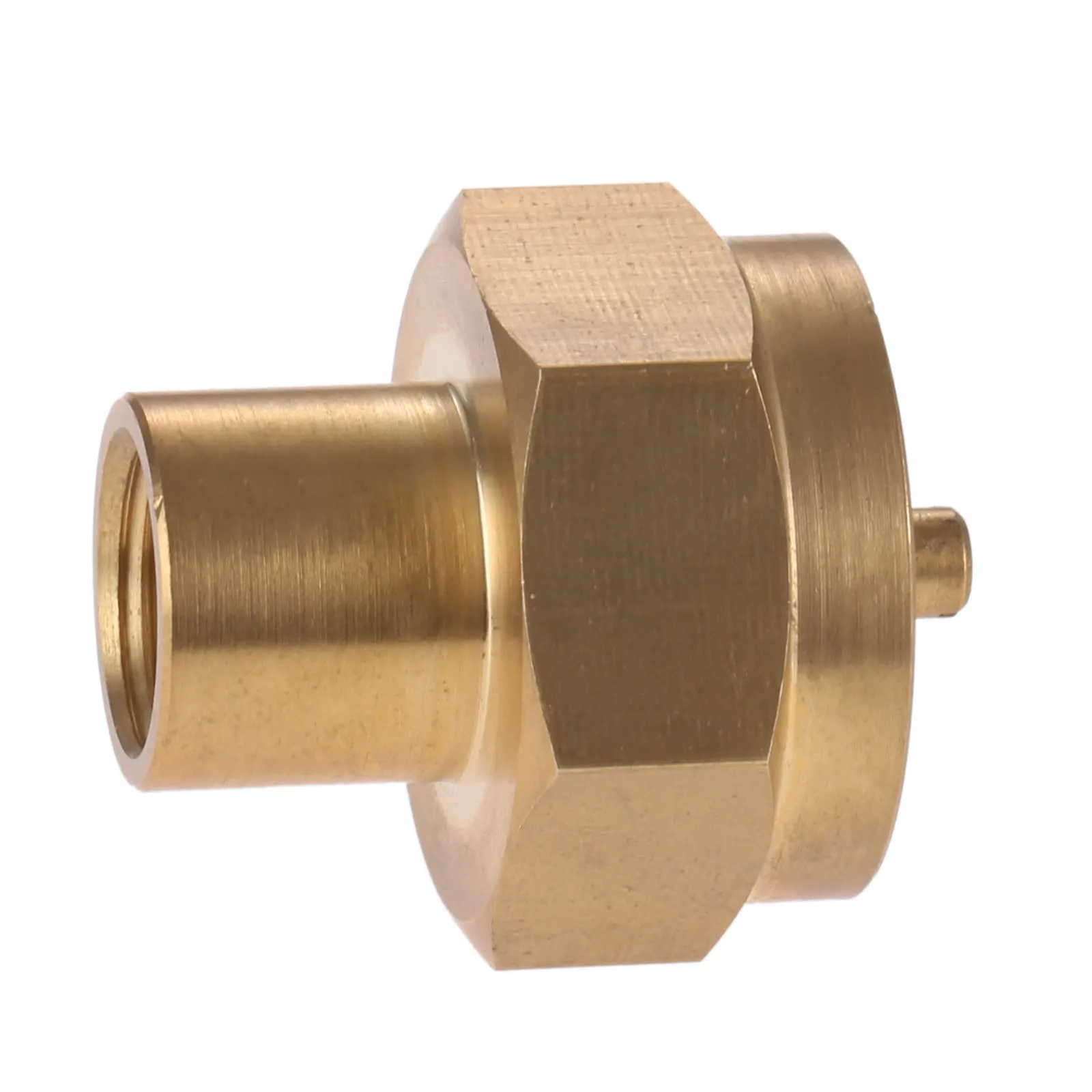 1pc Solid Brass 1LB Propane Gas Bottle Refill Adapter with 1/4 NPT Thread Gun Accessories Connection To Female Replacement Part